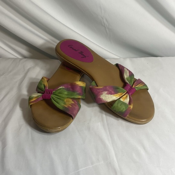 Coral Bay Summer Sandles Sliders Women's 7 M - Picture 1 of 13